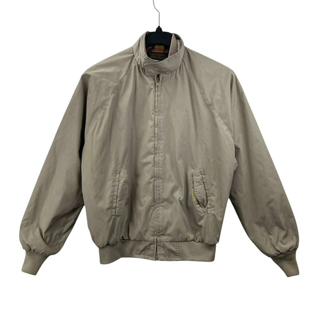 Eddie Bauer Men's Small Beige Thinsulate 3M Full Zip Bomber Jacket